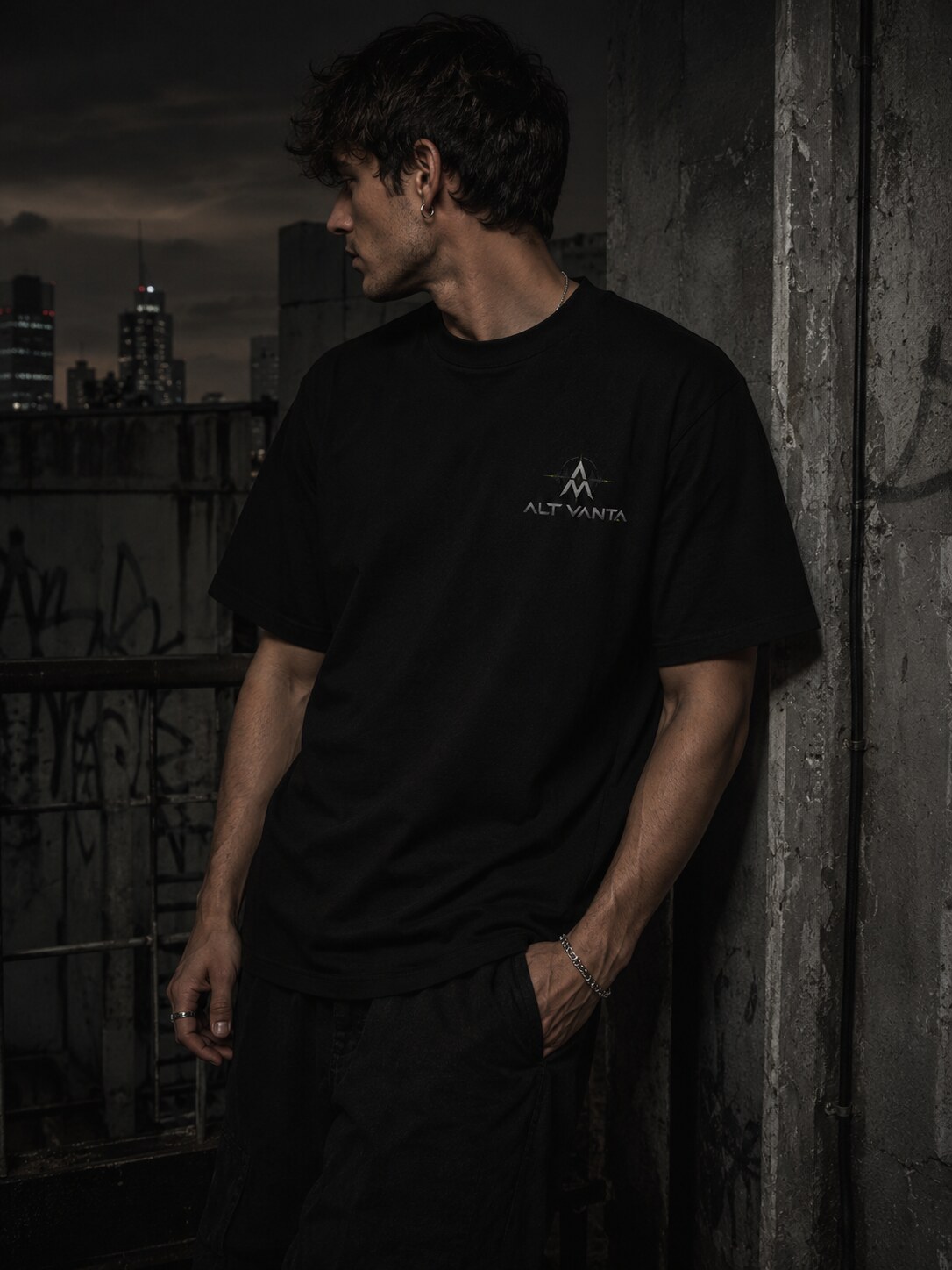 ALT VANTA Frequency Tee rooftop worn preview
